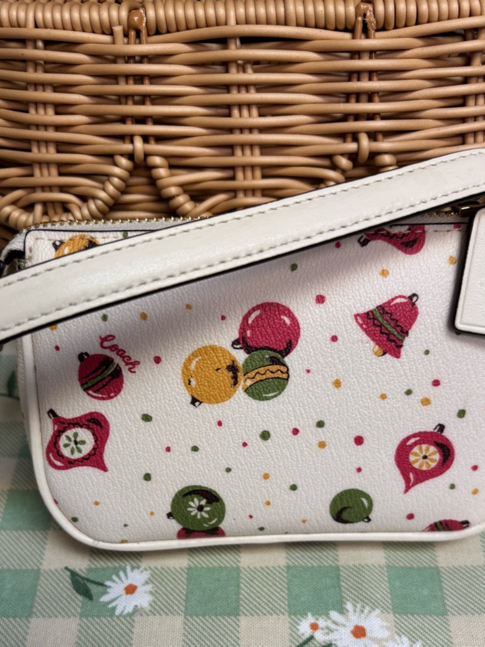 Coach Nolita 15 Wristlet Ornament Print Chalk Multi NWT C7404 - Picture 2 of 3